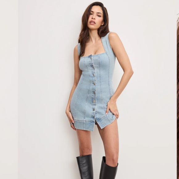 Good American | POWER STRETCH MINI DRESS - Picture 1 of 7